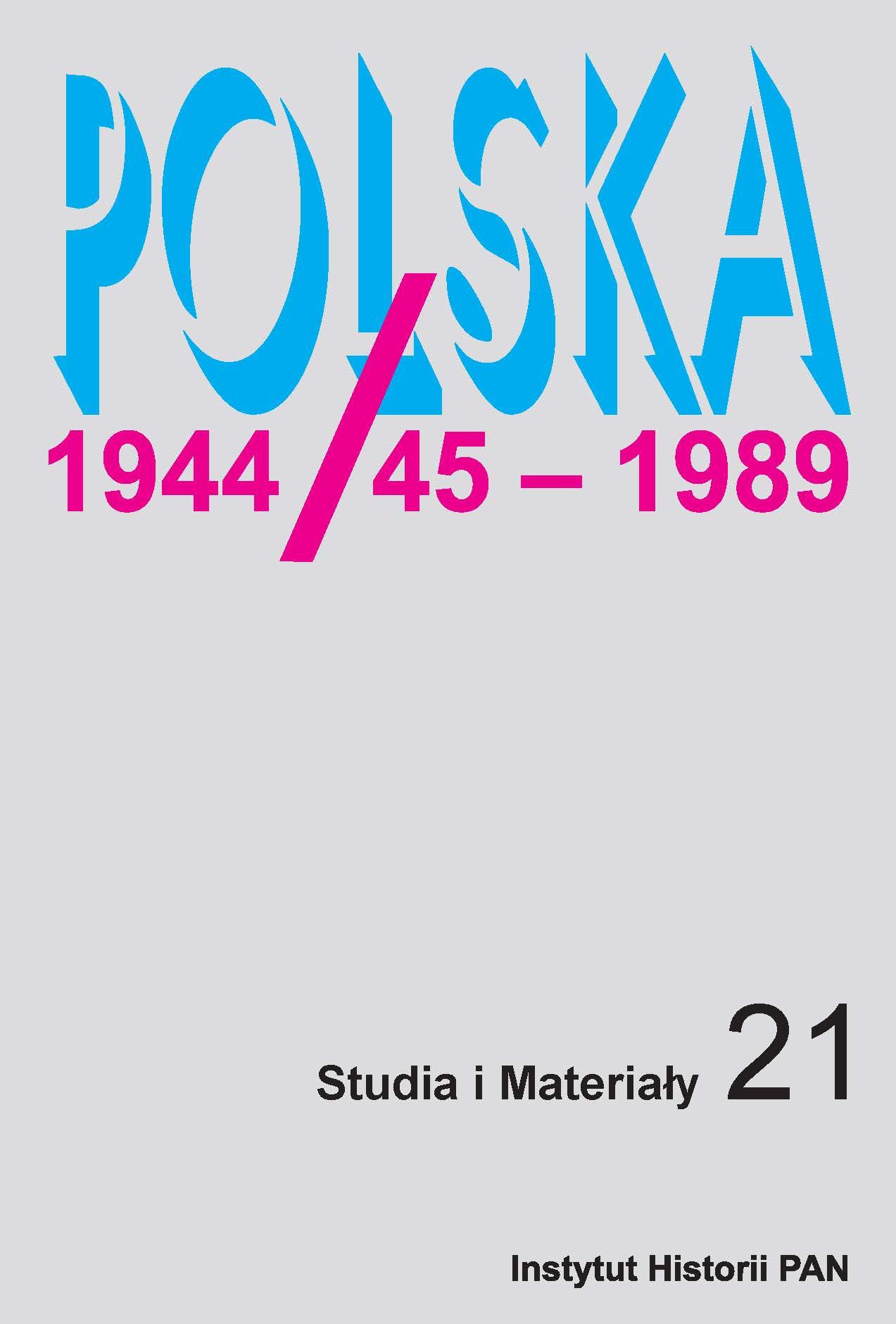 Polska 1944/45 - 1989 Tom 21