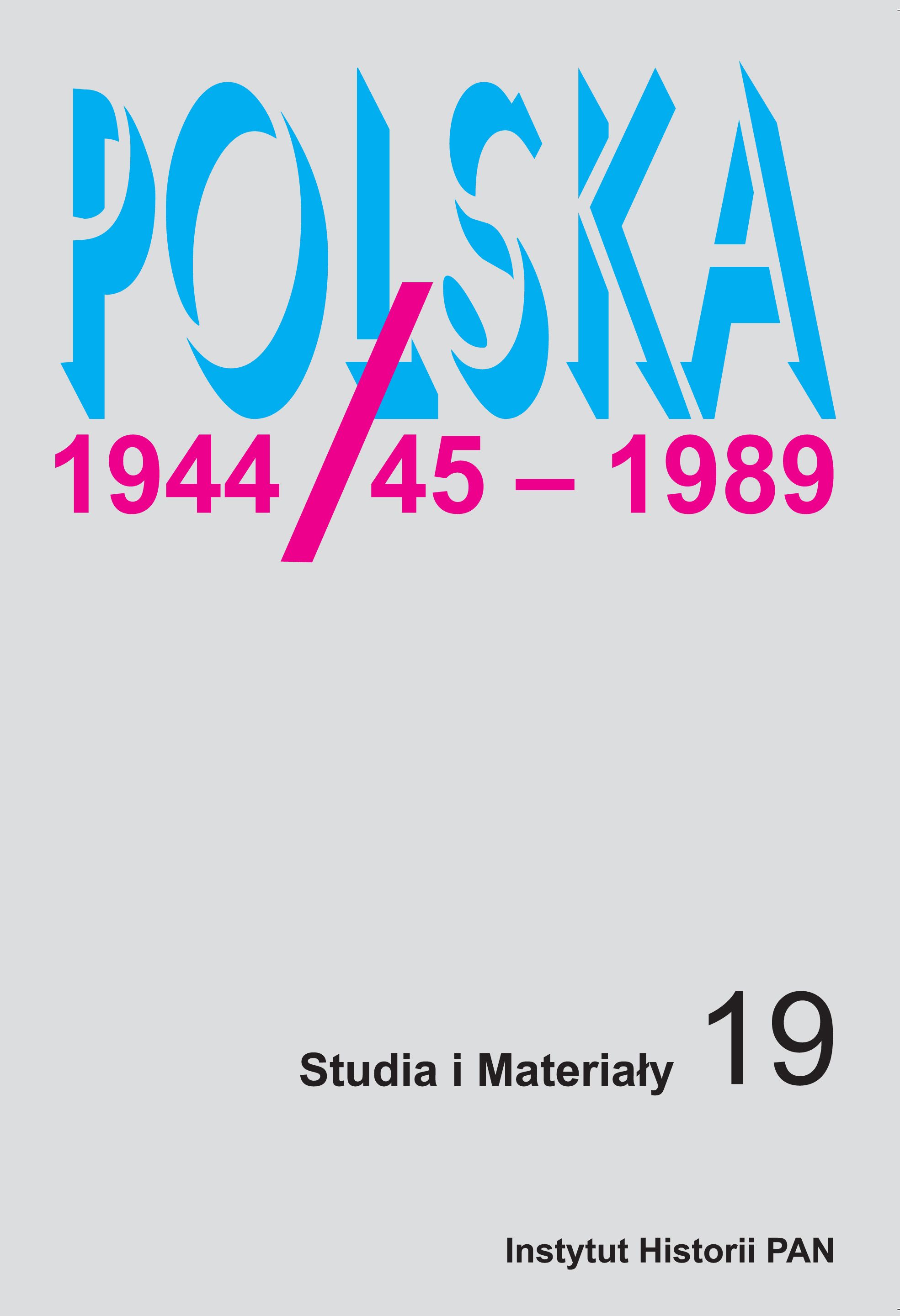 Polska 1944/45 - 1989 Tom 18