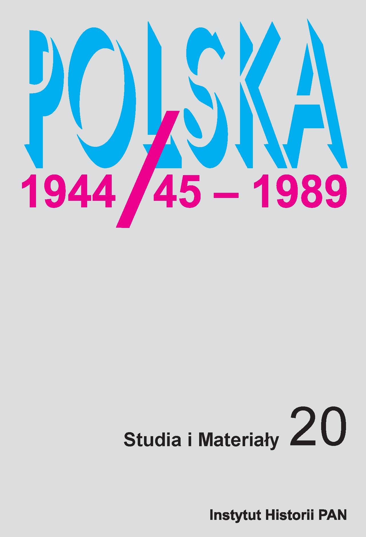Polska 1944/45 - 1989 Tom 20